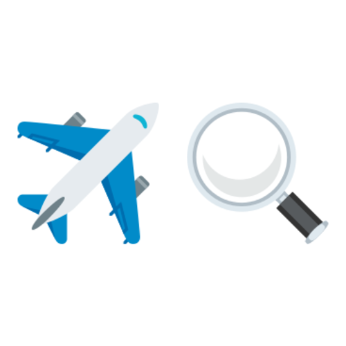 ✈🔍 Emoji Domain EmojiOne rendering